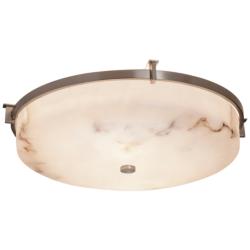LumenAria Collection Era 20 3/4&quot; Wide Brushed Nickel LED Ceiling Light