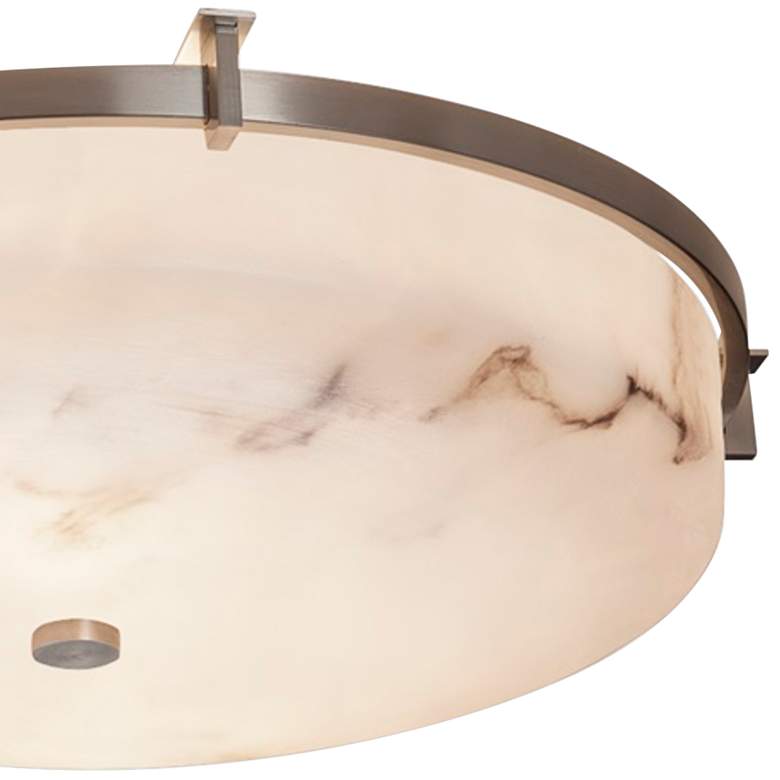 Image 3 LumenAria Collection Era 20 3/4" Wide Brushed Nickel LED Ceiling Light more views
