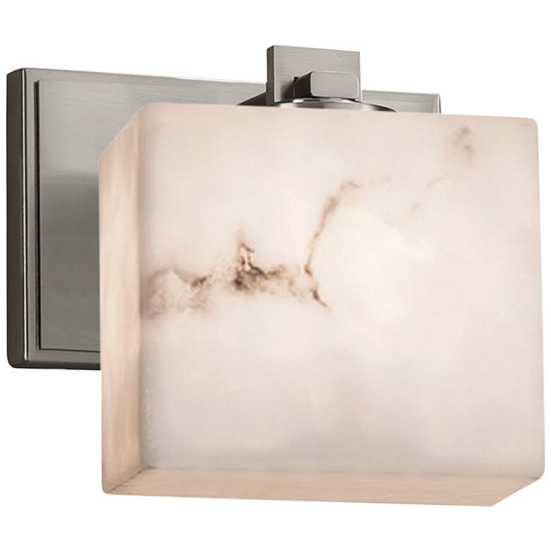 Image 1 LumenAria Collection Era 6 1/4 inch High Brushed Nickel LED Wall Sconce