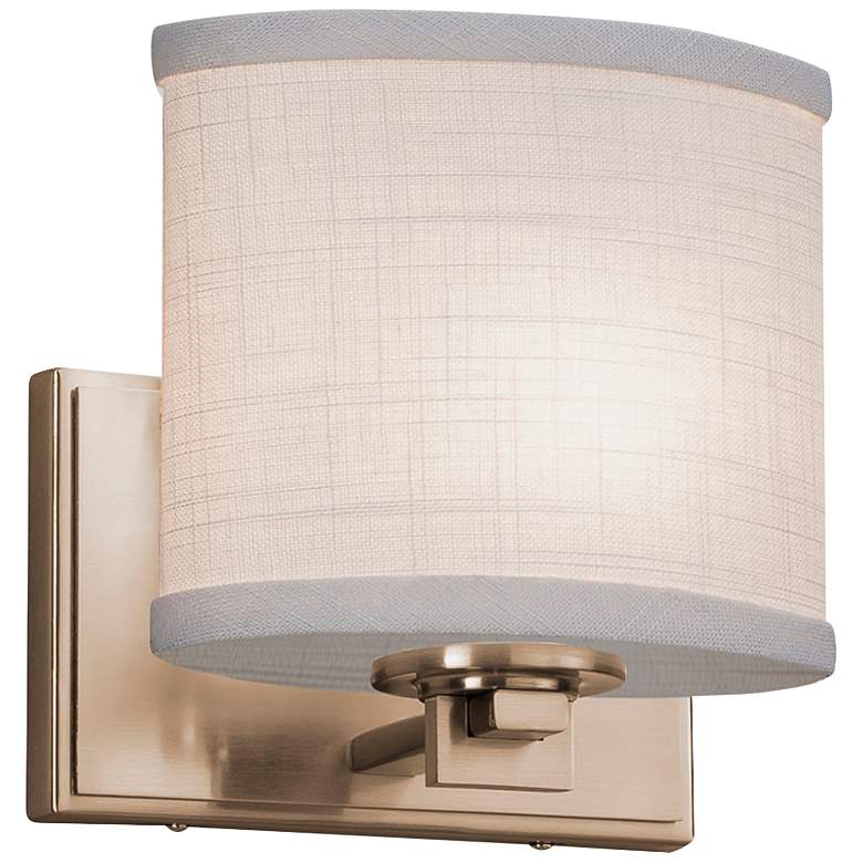 Image 1 LumenAria Collection Era 7 3/4 inch High Brushed Brass LED Wall Sconce