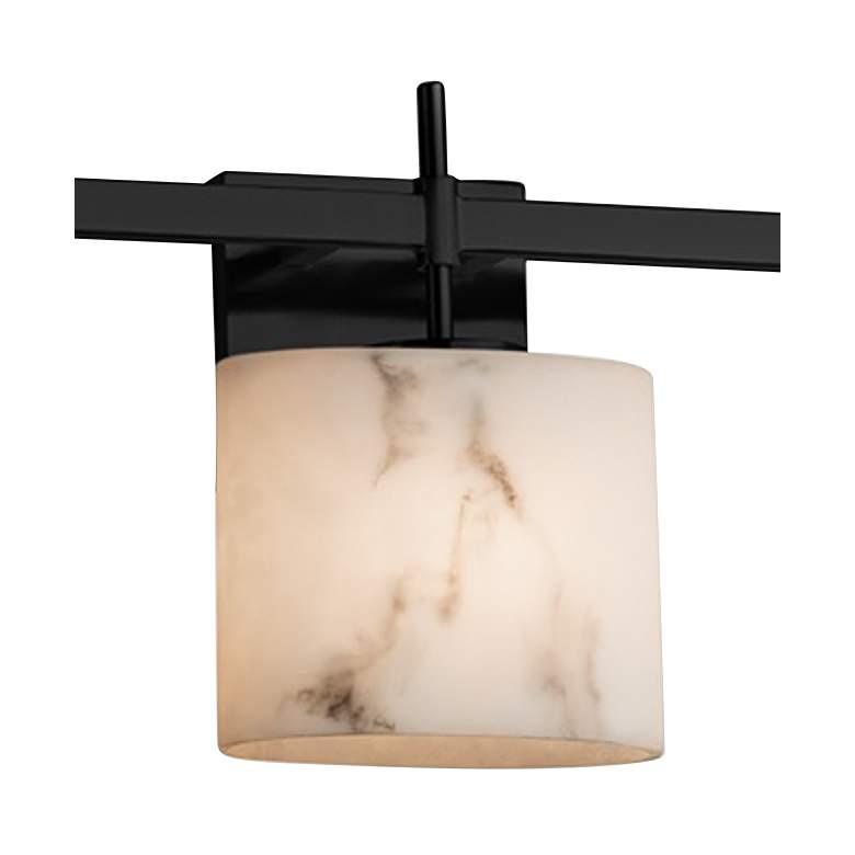 Image 2 LumenAria Collection Union 24 1/2"W Matte Black LED 3-Light Bath Light more views