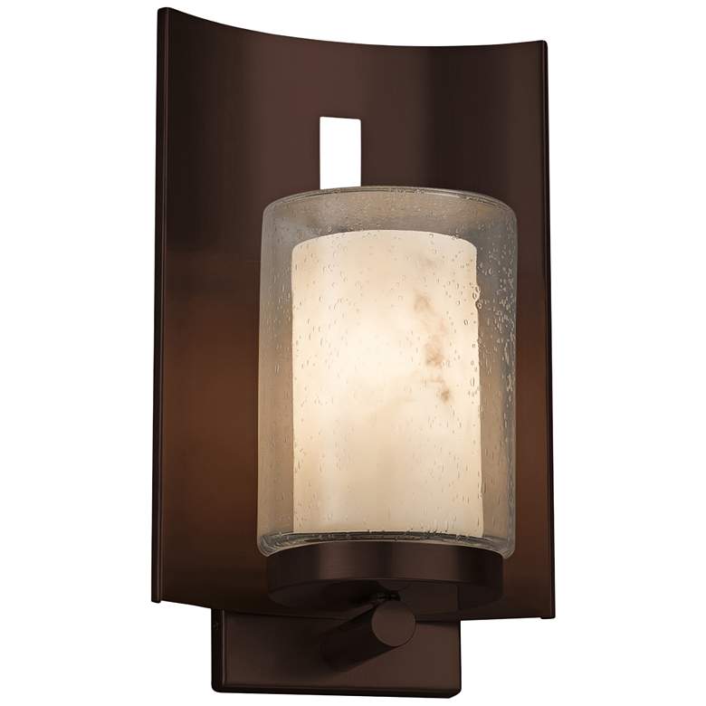 Image 1 LumenAria Embark 12 3/4"H Dark Bronze LED Outdoor Wall Light