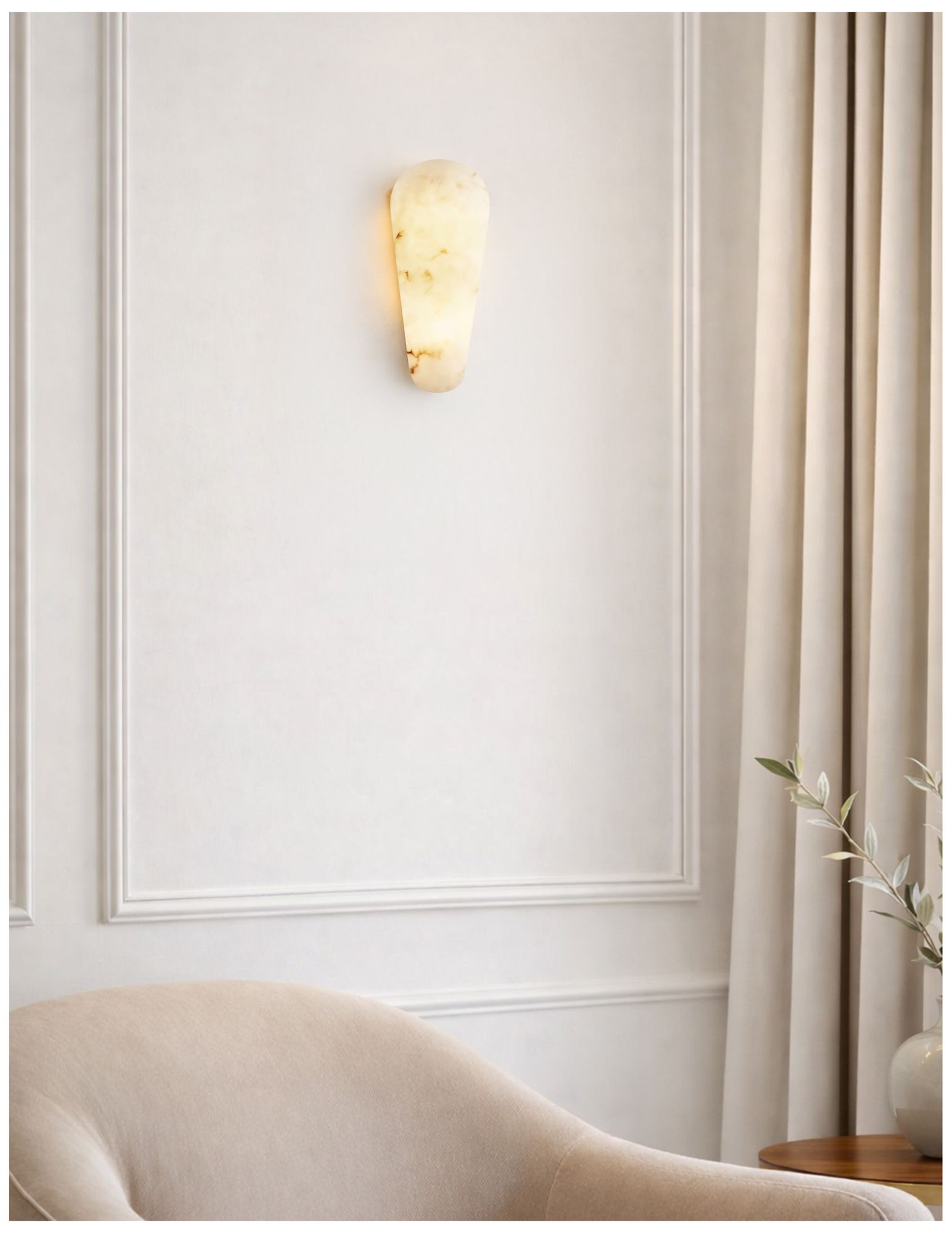Image 5 LumenAria Lumi 13.5" High 2-Light Faux Alabaster Resin Wall Sconce more views