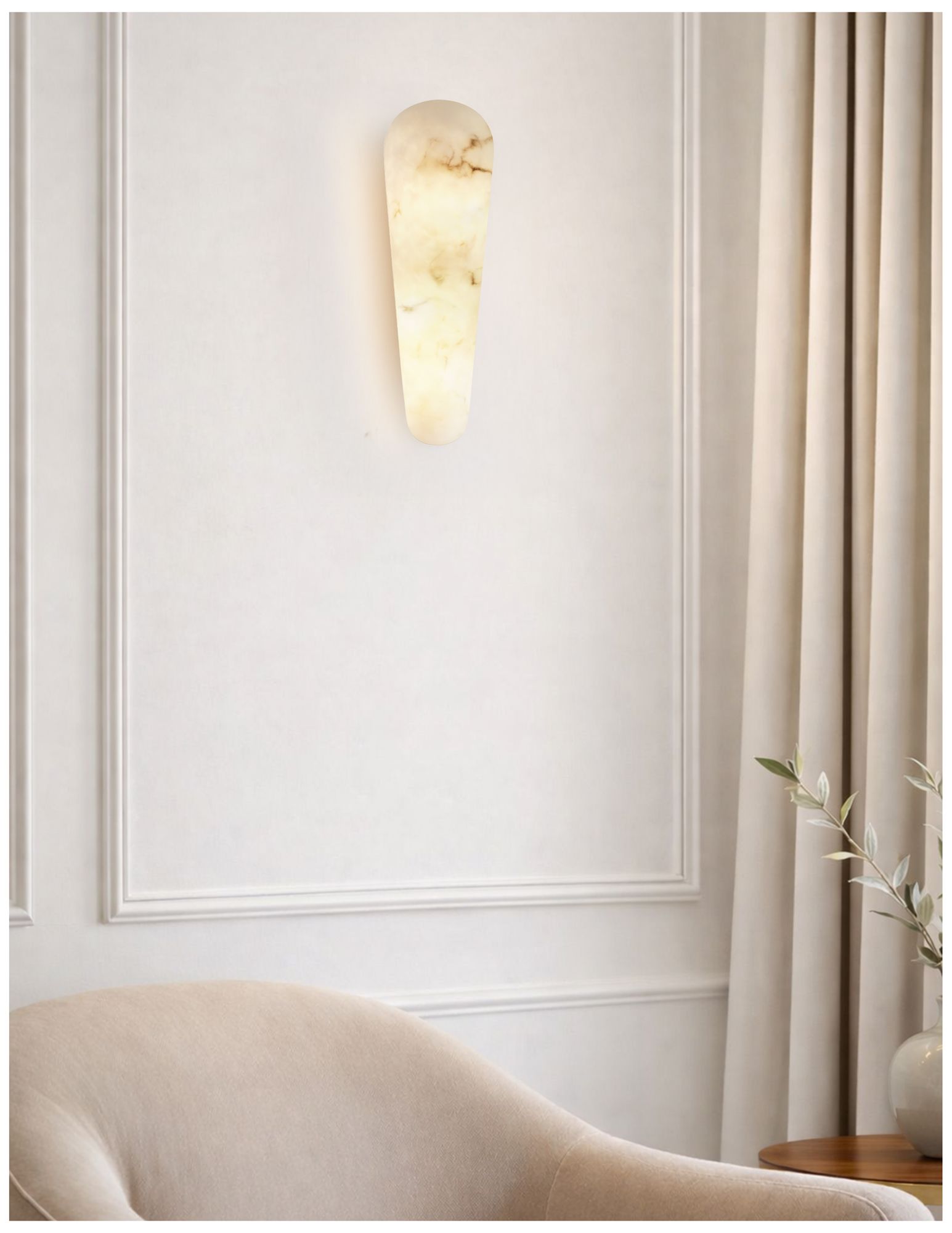 Image 5 LumenAria Lumi 18.5" High 2-Light Faux Alabaster Resin Wall Sconce more views