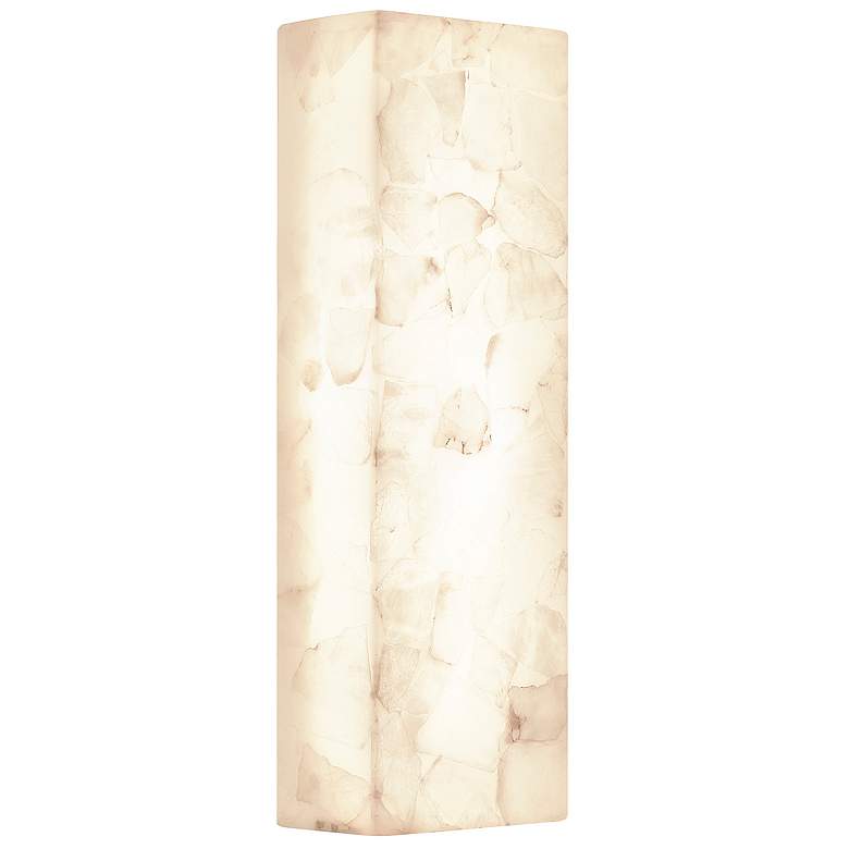 Image 3 LumenAria Medley 17" High ADA Alabaster Rocks LED Wall Sconce more views