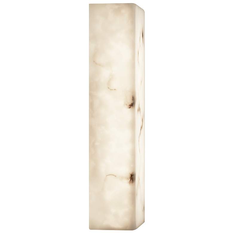 Image 3 LumenAria Medley 17" High Faux Alabaster LED ADA Wall Sconce more views
