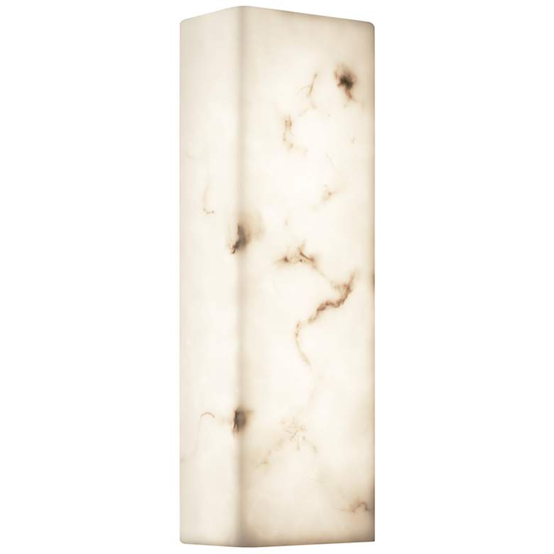 Image 4 LumenAria Medley 17" High Faux Alabaster LED ADA Wall Sconce more views