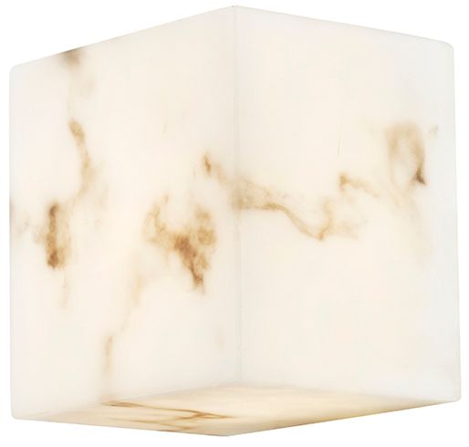 Image 2 LumenAria Medley 4.75" High Faux Alabaster Resin LED Wall Sconce more views