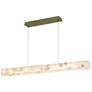 Thumbnail2 of LumenAria Medley 48" Wide Alabaster Rocks LED Linear Pendant