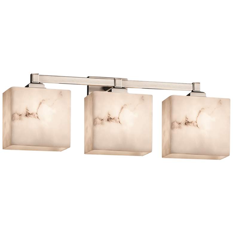 Image 1 LumenAria Regency 23 1/2"W Brushed Nickel LED 3-Light Bath Light