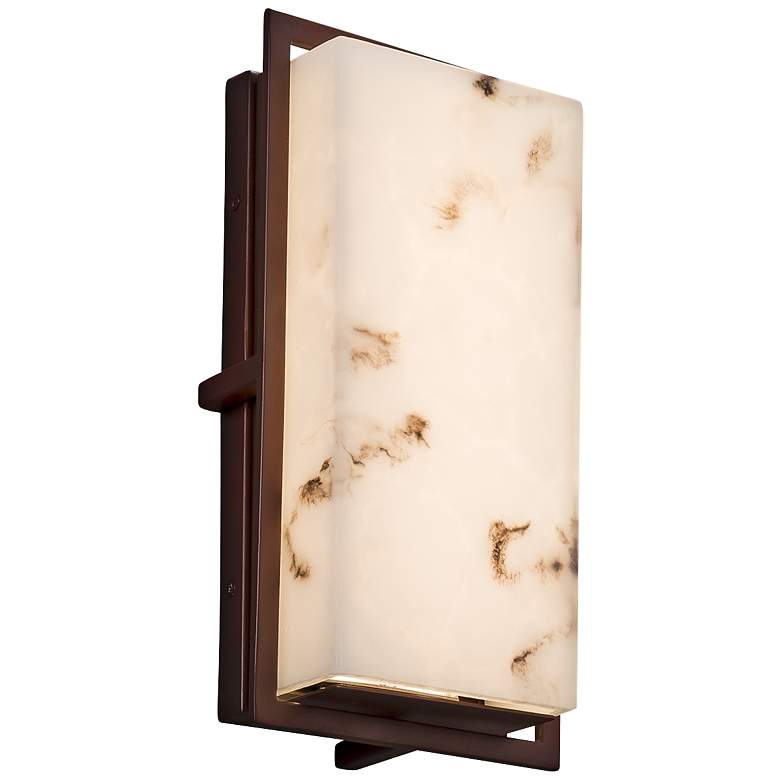 Image 1 LumenAria™ Avalon 12"H Dark Bronze LED Outdoor Wall Light