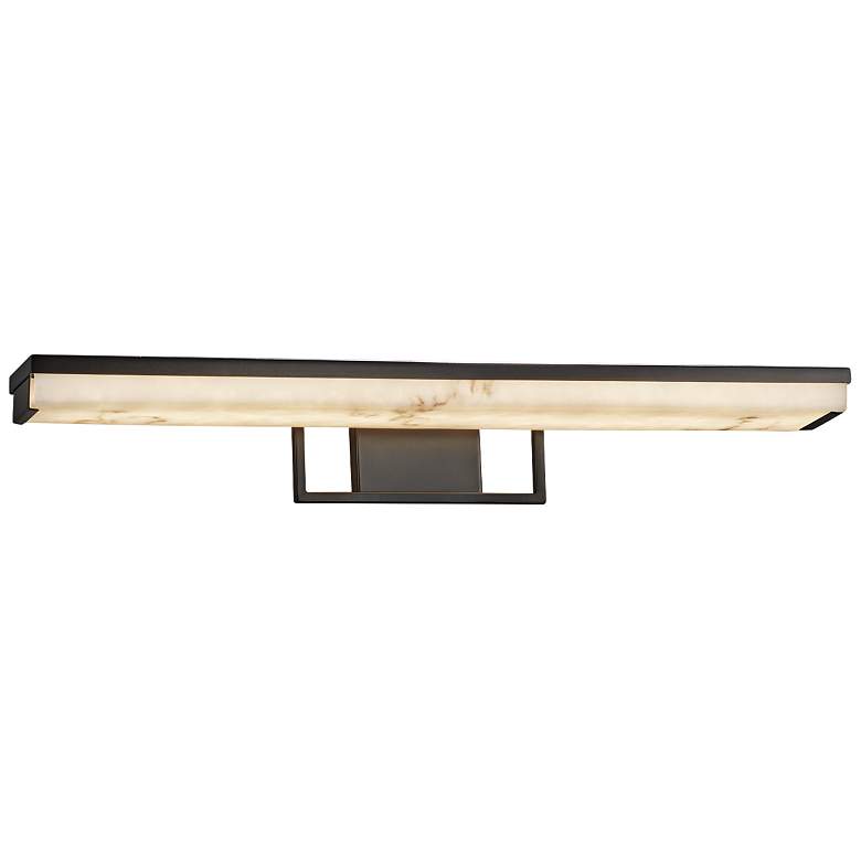 Image 1 LumenAria™ Elevate 30" Wide Matte Black LED Bath Light
