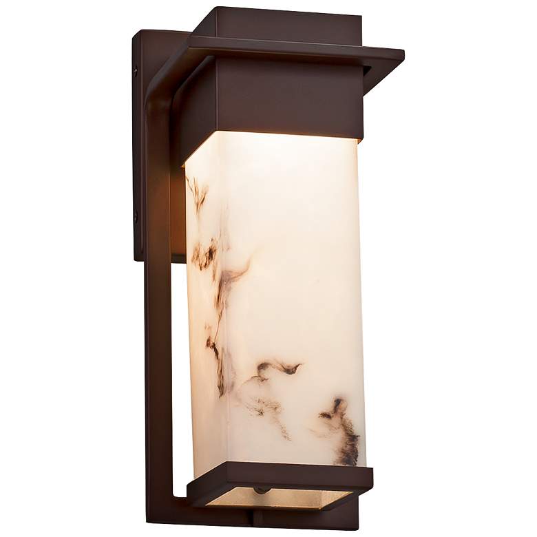 Image 1 LumenAria™ Pacific 12"H Dark Bronze LED Outdoor Wall Light