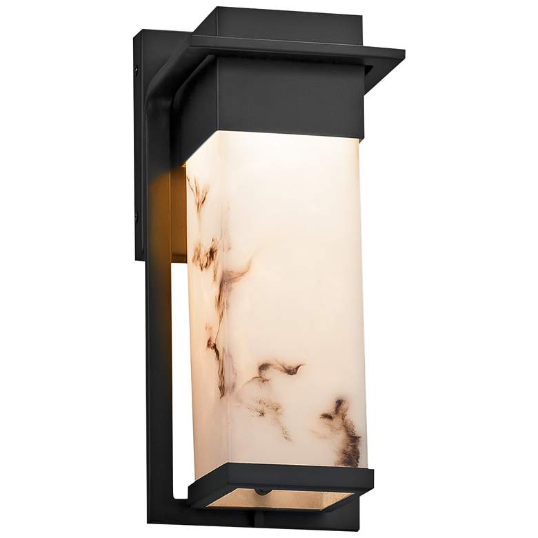 Image 1 LumenAria™ Pacific 12"H Matte Black LED Outdoor Wall Light