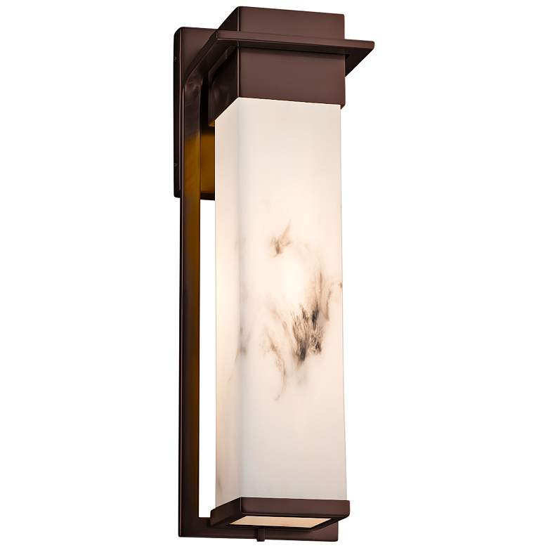 Image 1 LumenAria™ Pacific 16 1/2"H Bronze LED Outdoor Wall Light