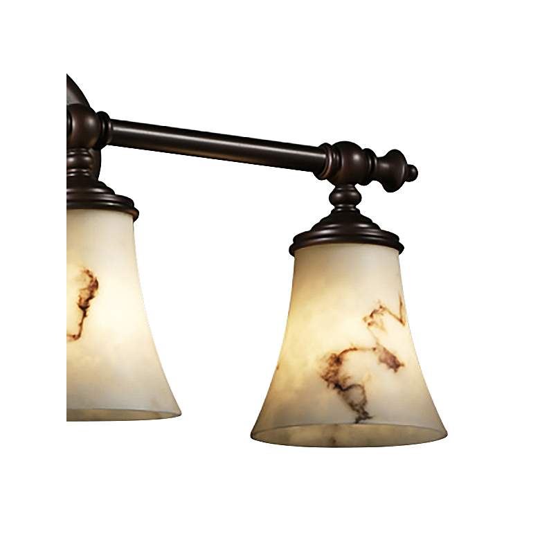Image 3 LumenAria Tradition 22 3/4"W Bronze 3-Light Bath Light more views