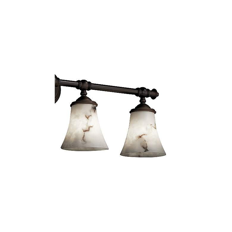 Image 3 LumenAria Tradition 48 inchW Dark Bronze 6-Light Bath Light more views