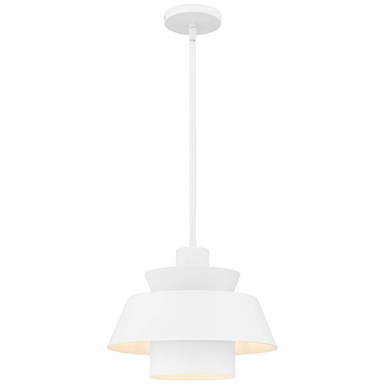 Image 1 Lumi 1-Light Matte White Pendant