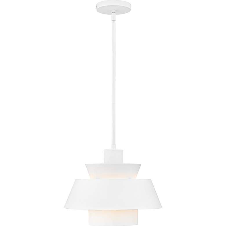 Image 3 Lumi 1-Light Matte White Pendant more views