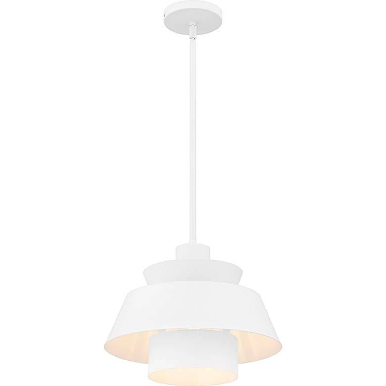 Image 4 Lumi 1-Light Matte White Pendant more views