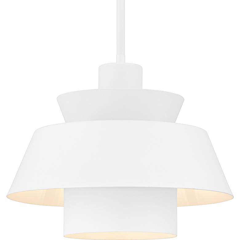 Image 5 Lumi 1-Light Matte White Pendant more views
