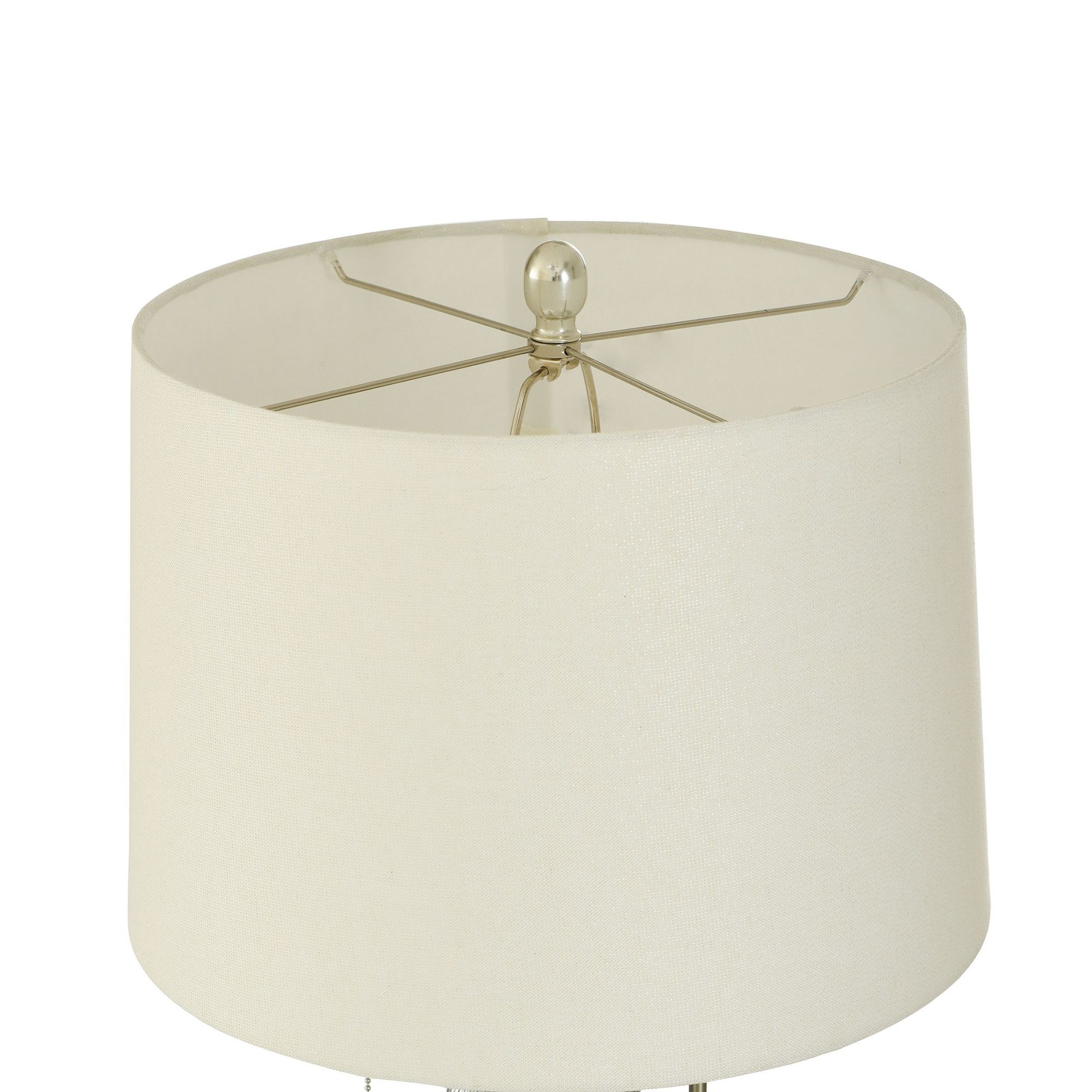 Image 6 Lumi Silver 36.5" High Silver Ribbed Glass Table Lamp more views