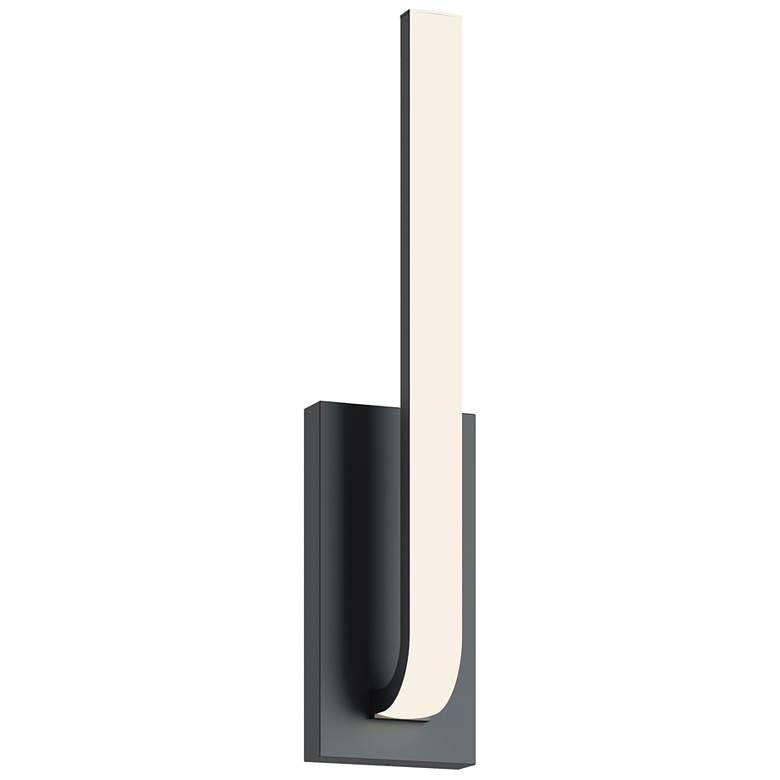 Image 1 Lumina 20" High Black LED Sconce
