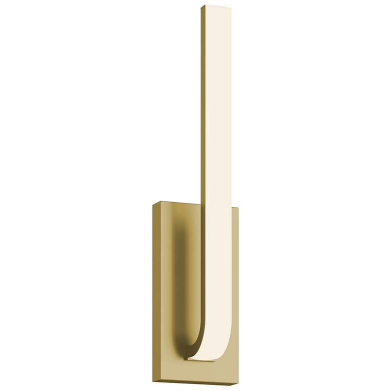 Image 1 Lumina 20" High Light Antique Brass LED Sconce