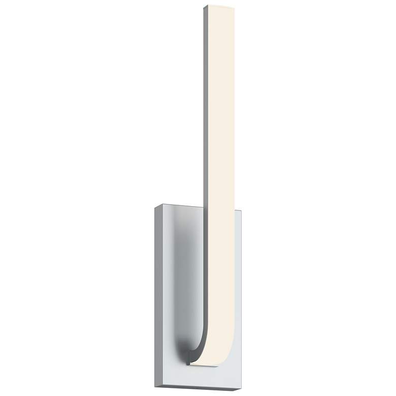 Image 1 Lumina 20" High Satin Nickel LED Sconce