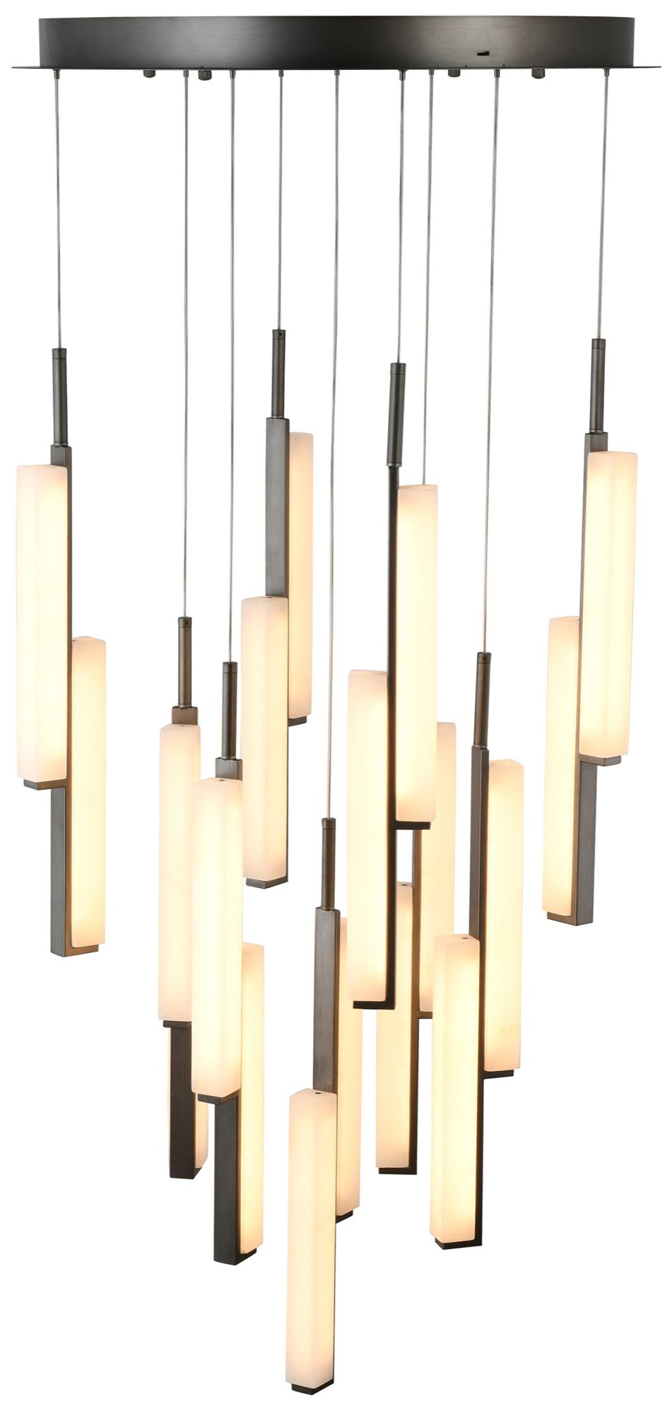 Image 2 Lumina 27.5" Wide 18-Light Forged Bronze Pendant more views