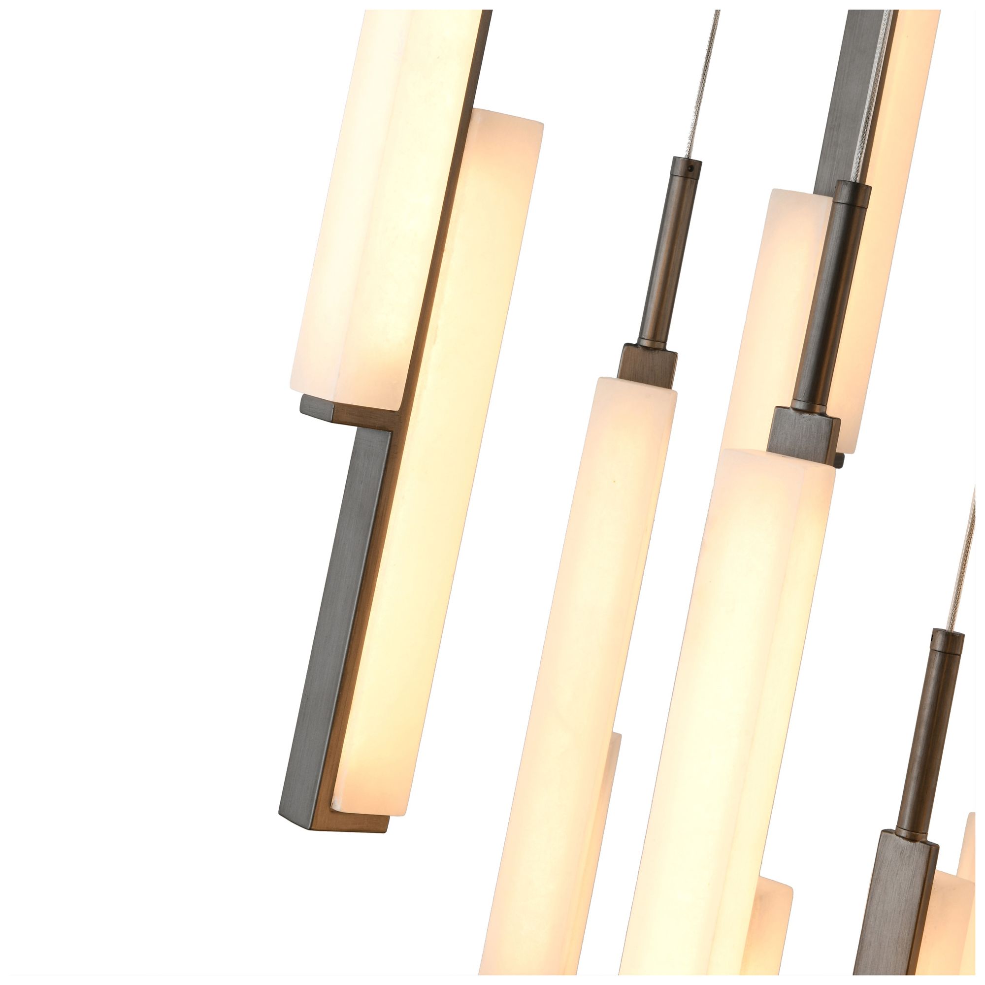 Image 3 Lumina 27.5" Wide 18-Light Forged Bronze Pendant more views
