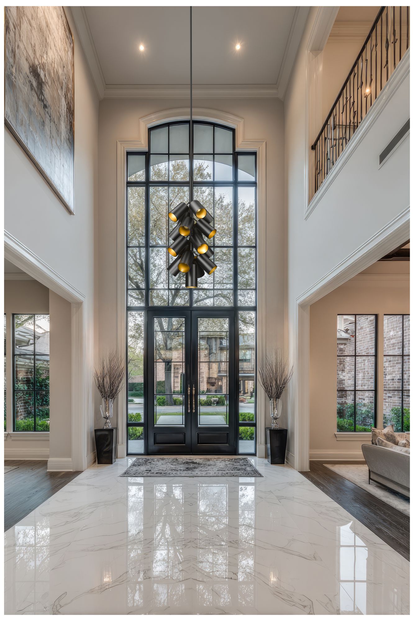 Image 2 Lumina by Z-Lite Matte Black 17 Light Chandelier more views