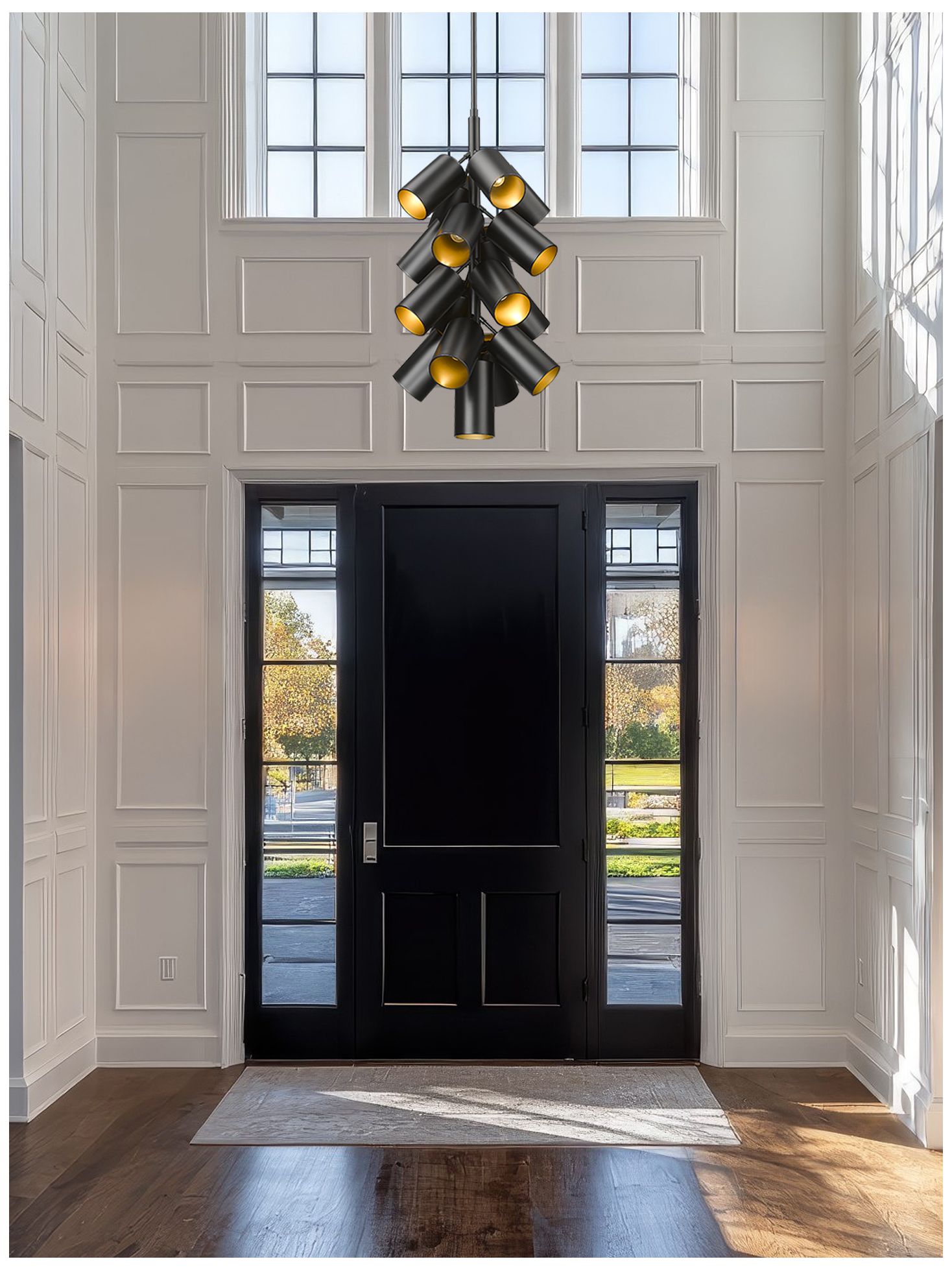 Image 3 Lumina by Z-Lite Matte Black 17 Light Chandelier more views