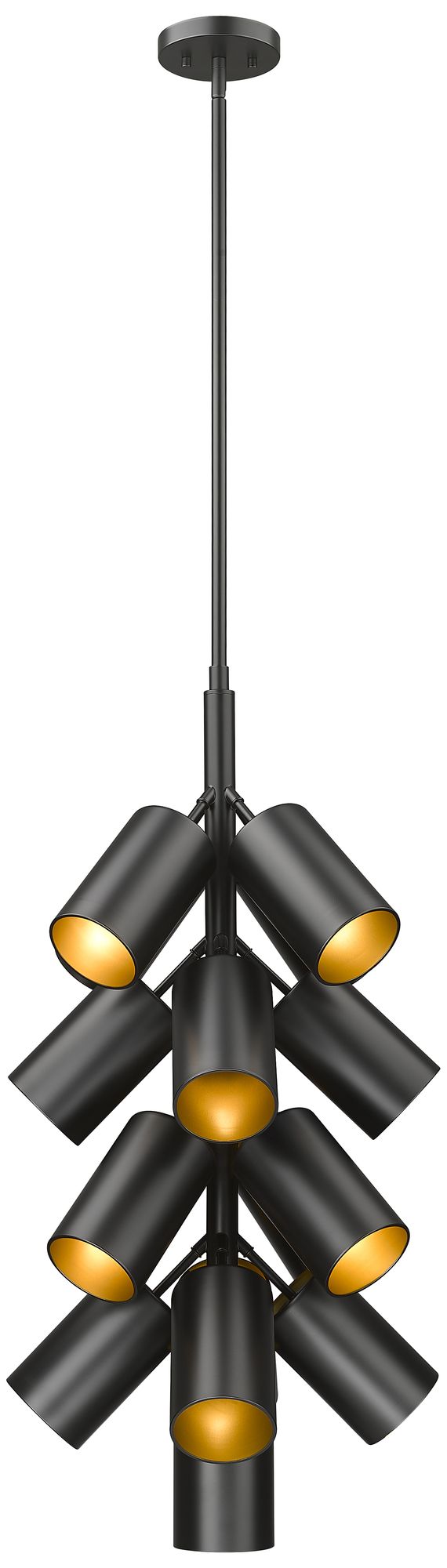 Image 4 Lumina by Z-Lite Matte Black 17 Light Chandelier more views