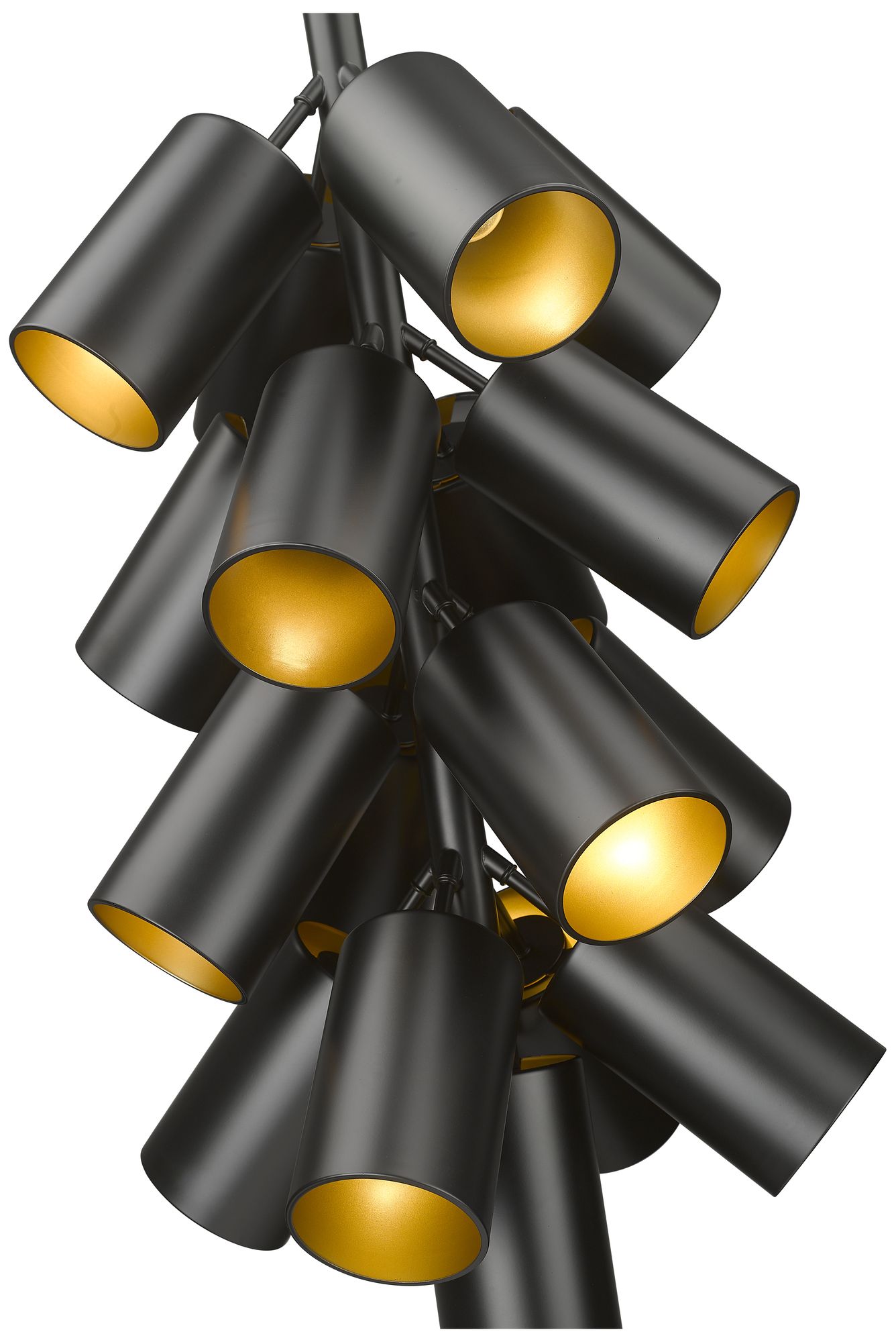 Image 6 Lumina by Z-Lite Matte Black 17 Light Chandelier more views