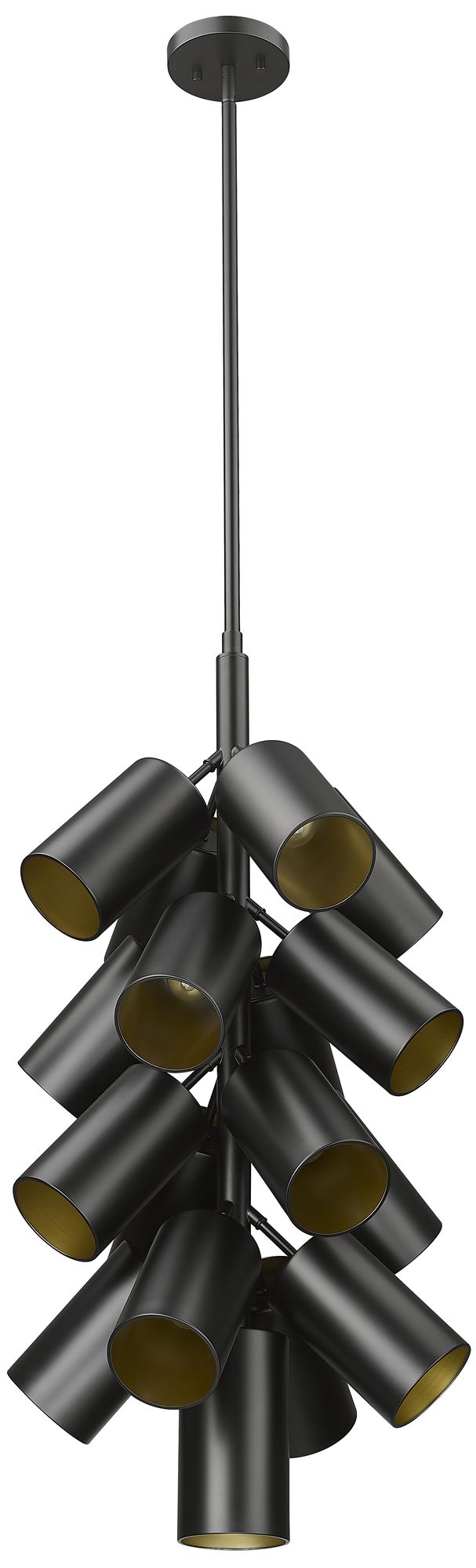 Image 7 Lumina by Z-Lite Matte Black 17 Light Chandelier more views