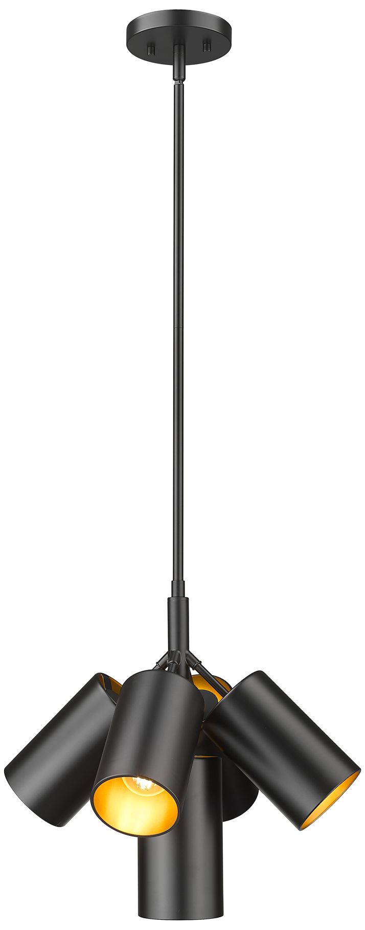 Thumbnail1 of Lumina by Z-Lite Matte Black 5 Light Chandelier