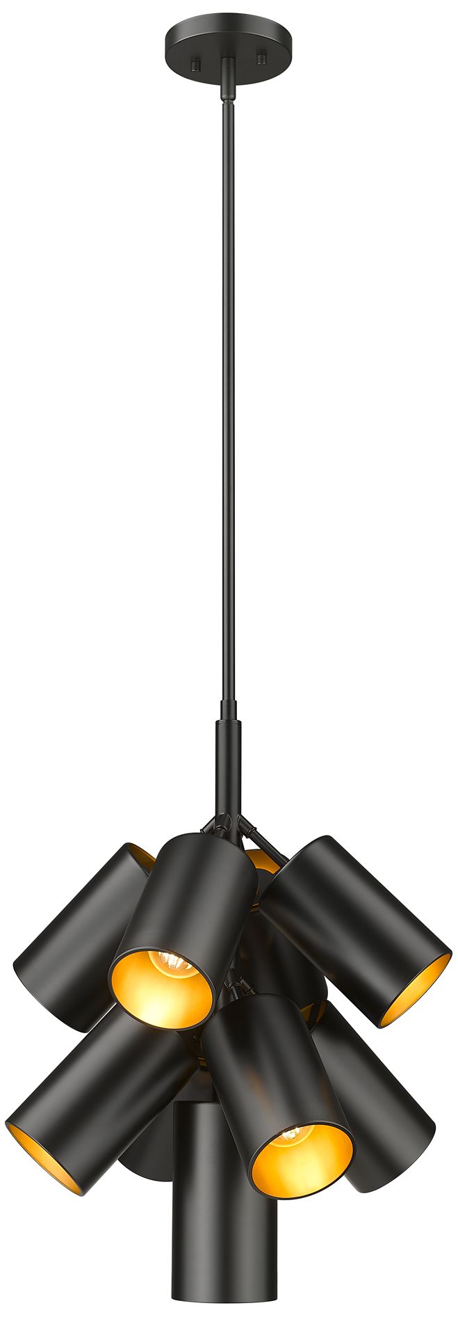 Lumina by Z-Lite Matte Black 9 Light Chandelier