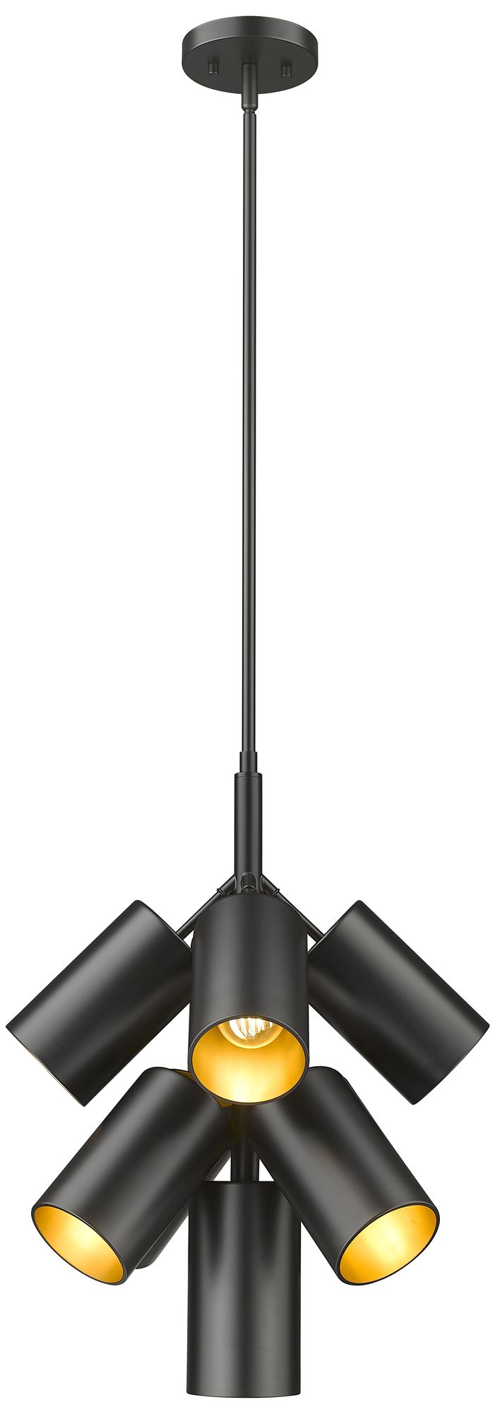 Image 4 Lumina by Z-Lite Matte Black 9 Light Chandelier more views