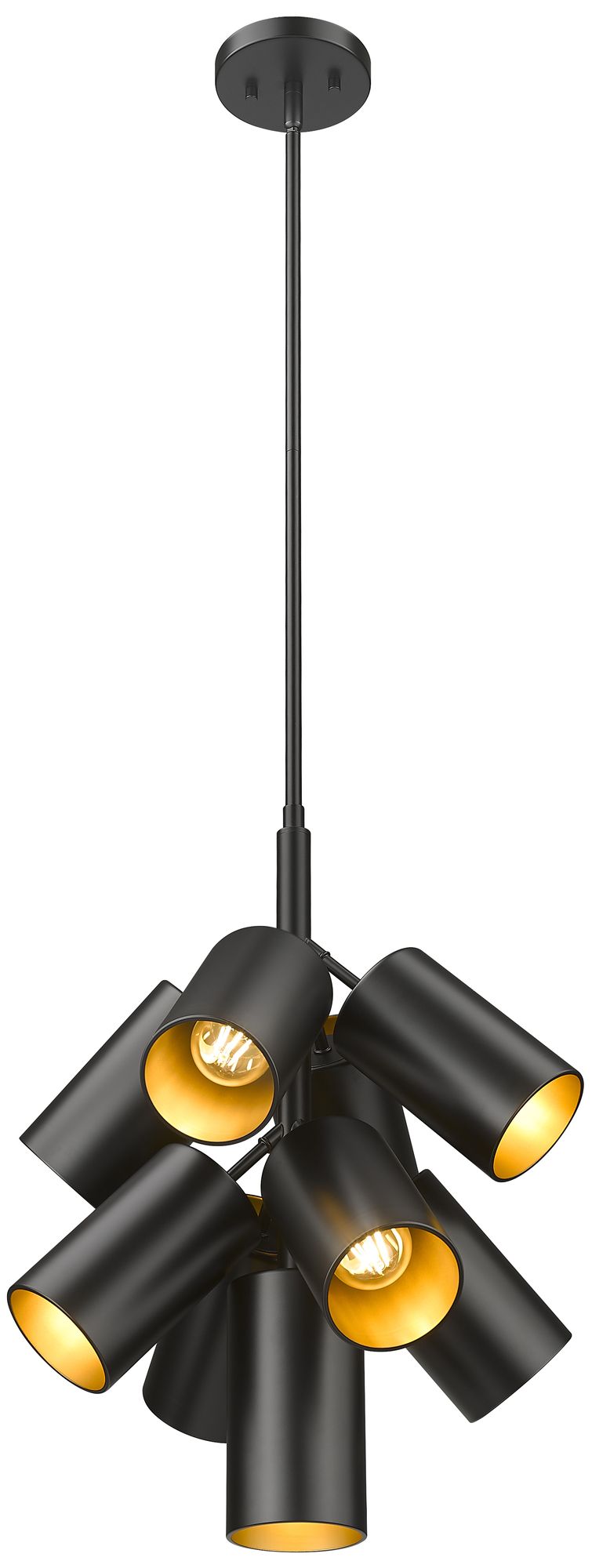 Image 5 Lumina by Z-Lite Matte Black 9 Light Chandelier more views