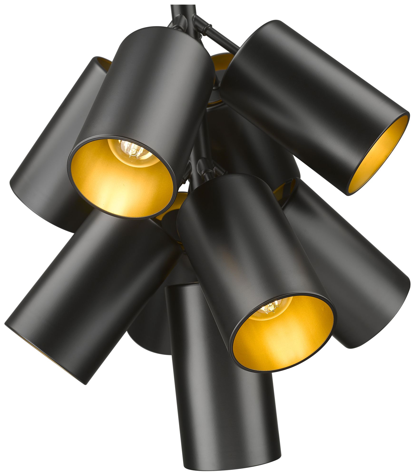 Image 6 Lumina by Z-Lite Matte Black 9 Light Chandelier more views