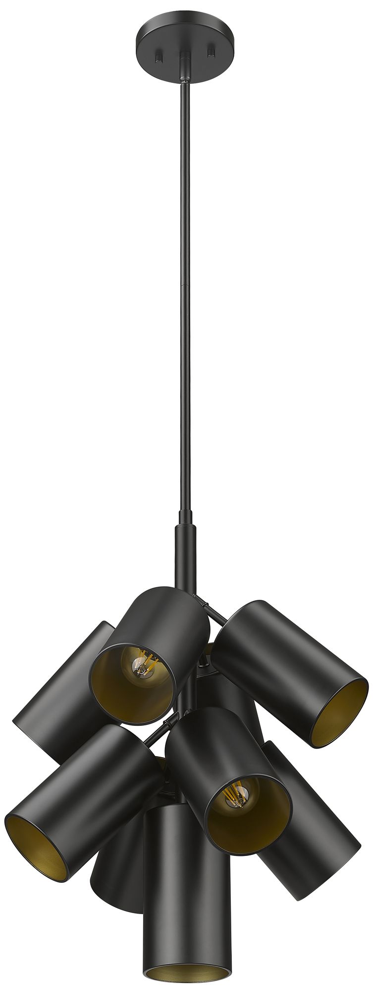Image 7 Lumina by Z-Lite Matte Black 9 Light Chandelier more views