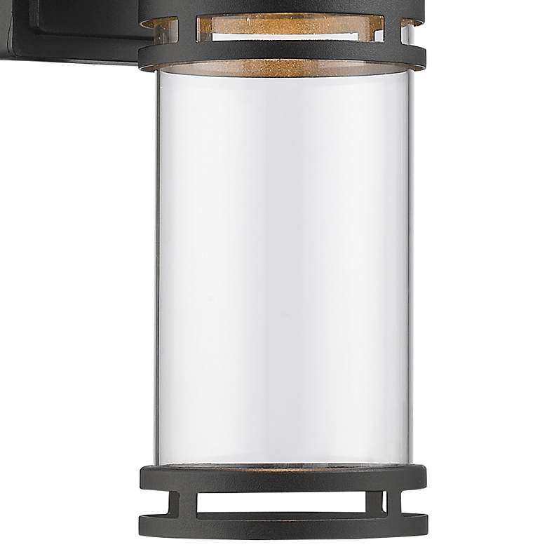Image 2 Luminata 13 3/4" High Black LED Outdoor Wall Light more views