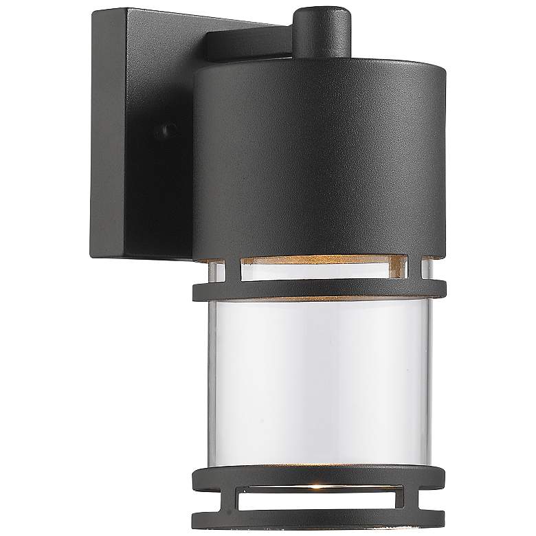 Image 1 Luminata 9" High Black LED Outdoor Wall Light