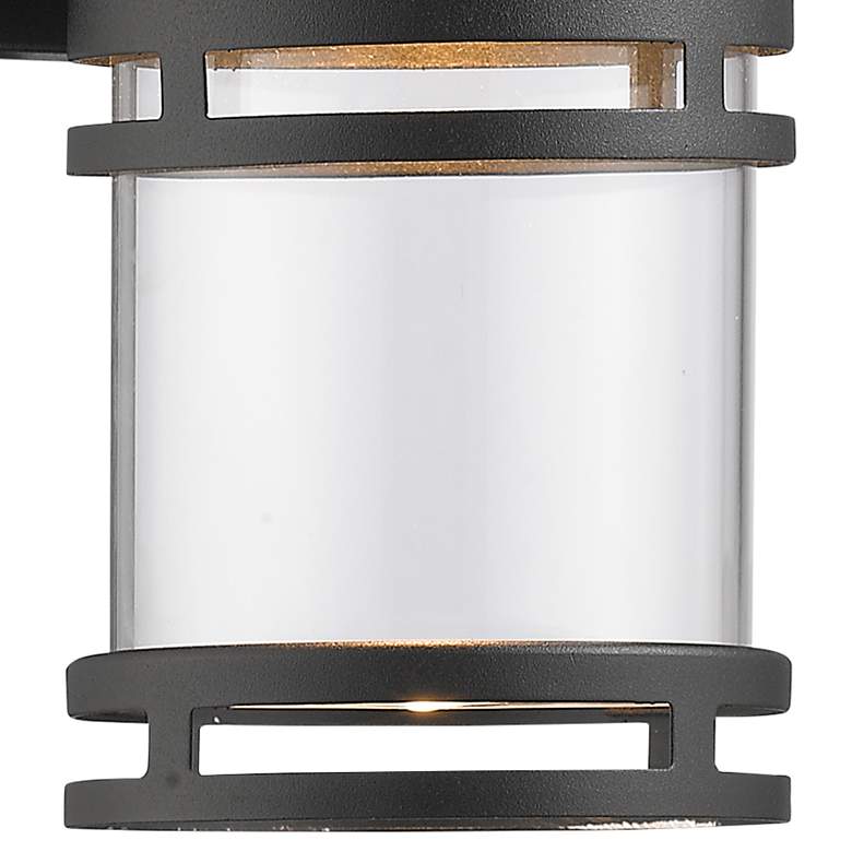 Image 2 Luminata 9" High Black LED Outdoor Wall Light more views
