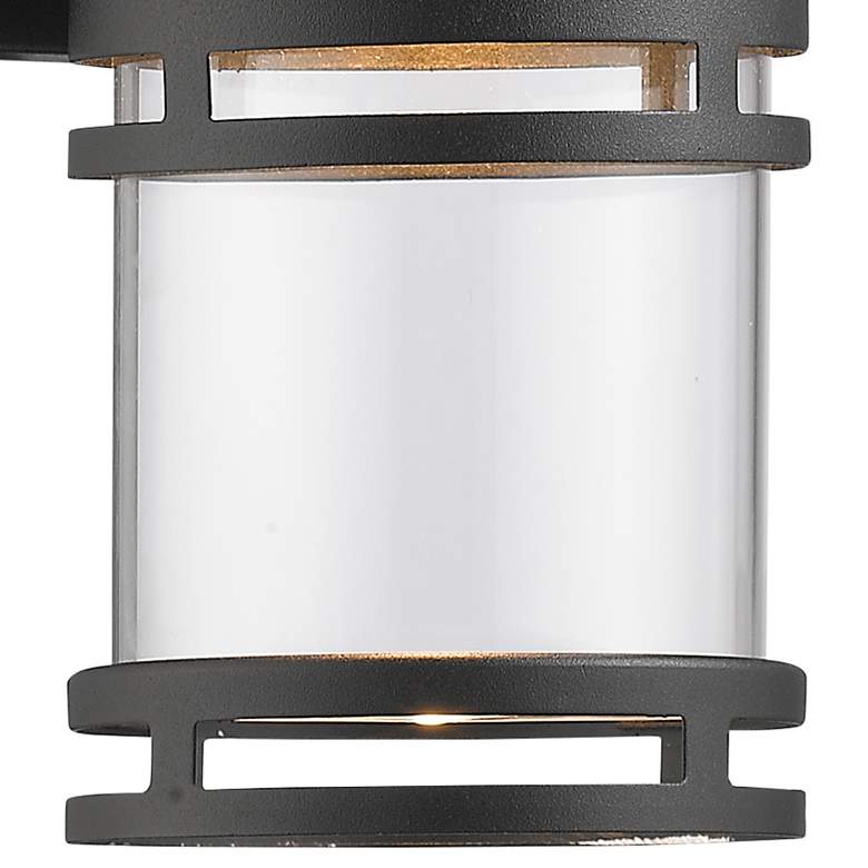 Image 2 Luminata 9 inch High Black LED Outdoor Wall Light more views