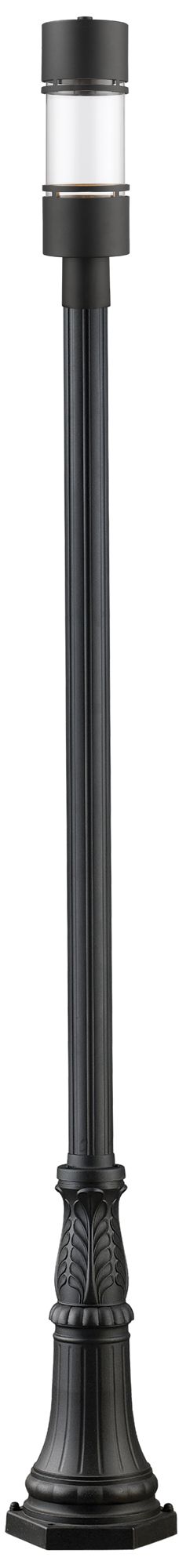 Luminata by Z-Lite Black 113.375 inch LED Outdoor LED Post Light