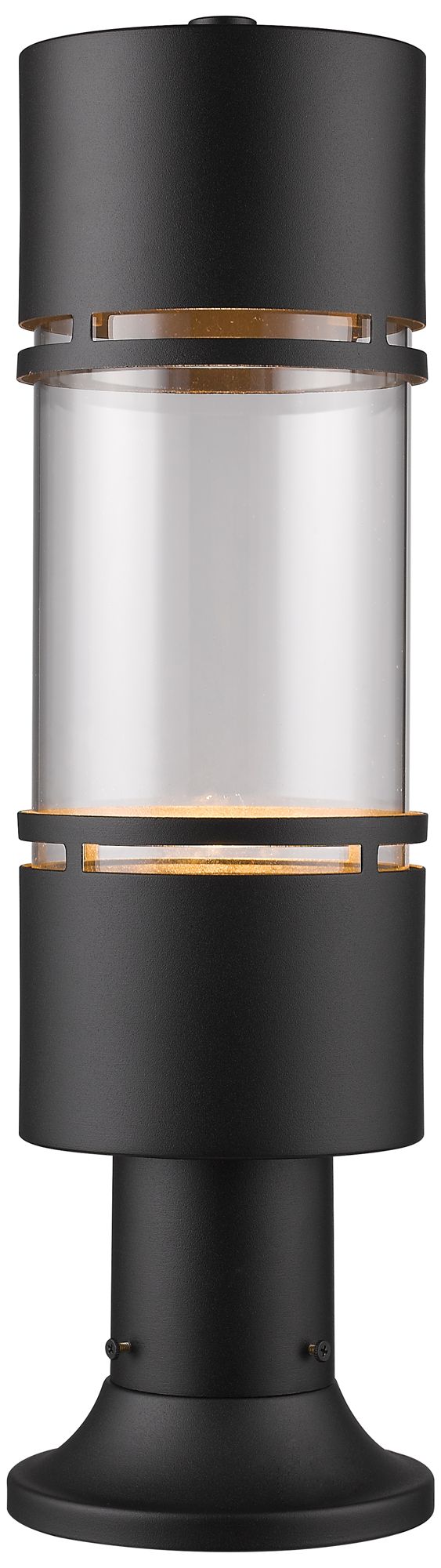 Luminata by Z-Lite Black 21.75 inch LED Outdoor LED Post Mount Light