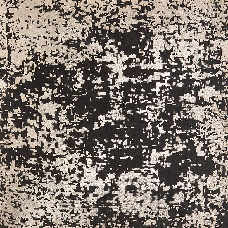 Image 3 Luminescence Black Gold Abstract 20" Square Throw Pillow more views