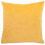 Luminescence Yellow Metallic Zebra 20" Square Throw Pillow